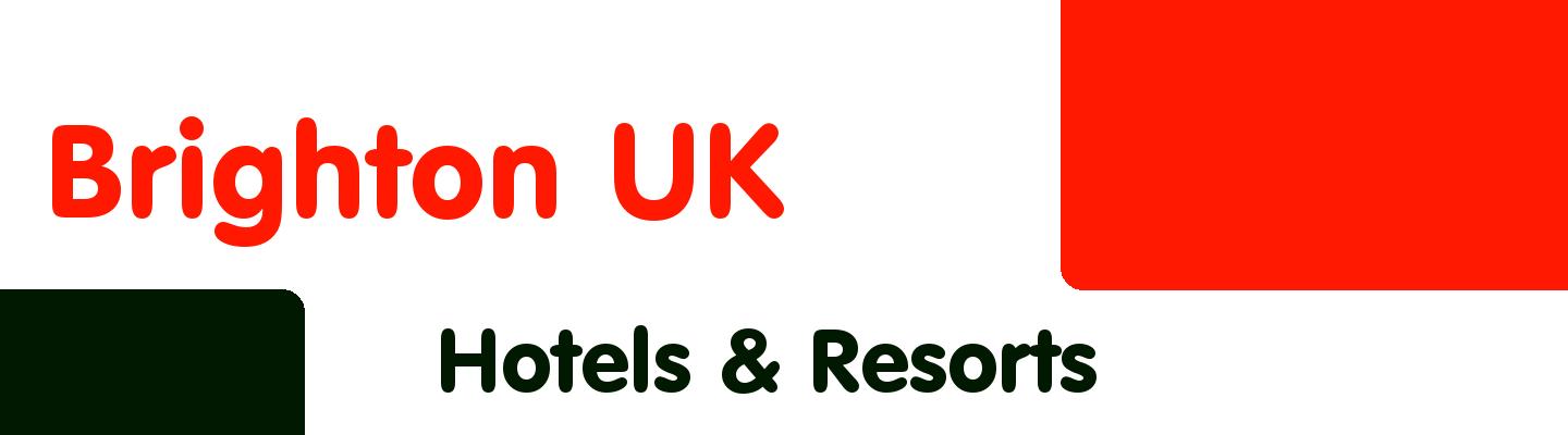 Best hotels & resorts in Brighton UK - Rating & Reviews